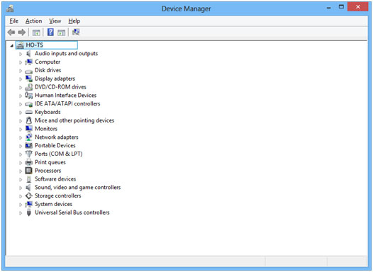 Windows 8 Device Manager