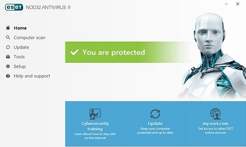 ESET Home Screen
