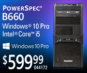 PowerSpec B660 - $599.99