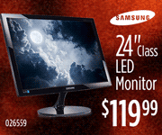 Samsung 24-inch Class LED Monitor - $119.99