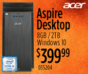 Acer Aspire Desktop - $399.99