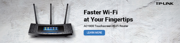 Faster Wi-Fi at Your Fingertips. TP-LINK AC1900 Touchscreen Wi-Fi Router